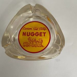 Carson City Nugget Ashtray Ash Tray Vintage Gold Nugget Casino Hotel